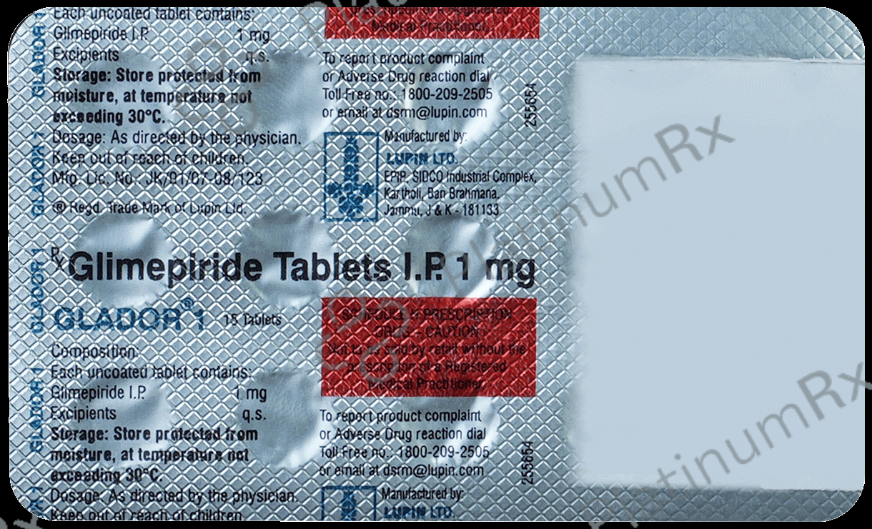 Glador 1mg Tablet 15s