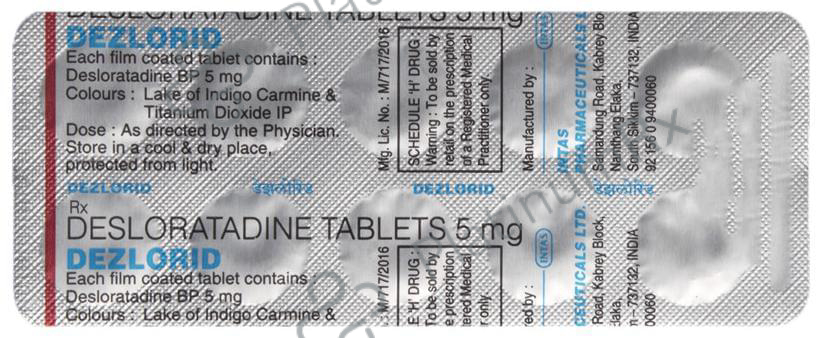 Dezlorid 5mg Tablet 10s