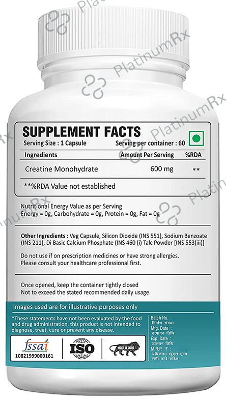 Adorreal Creatine Monohydrate Capsule