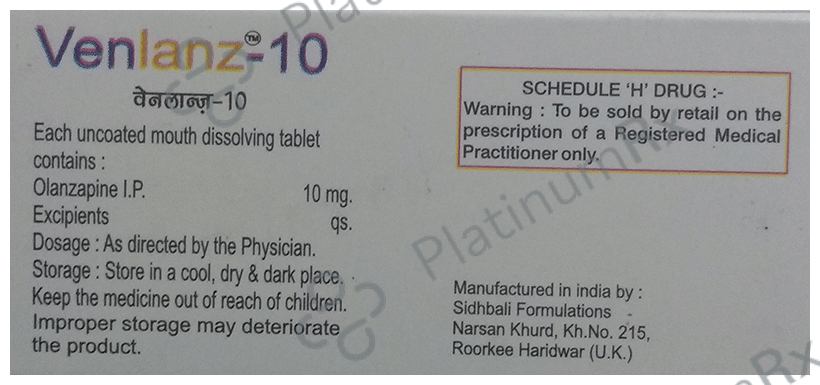 Venlanz 10 Tablet MD