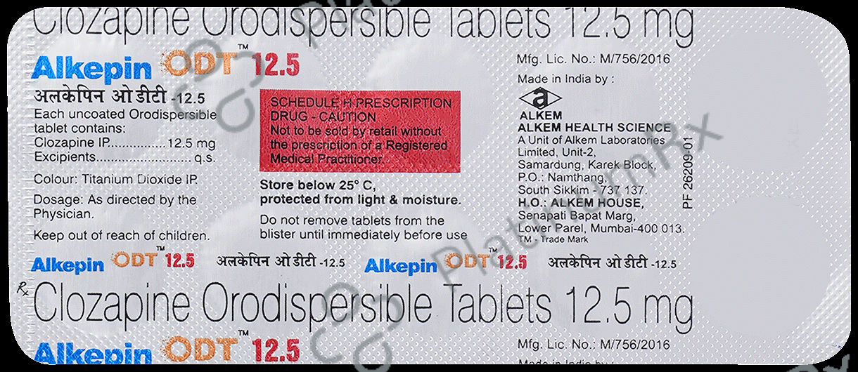 Alkepin Odt 12.5mg Tablet