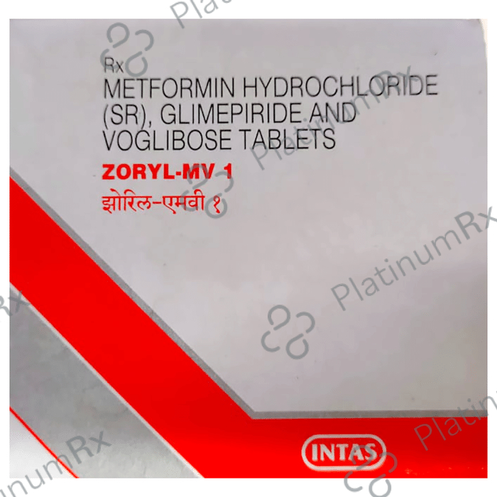 Zoryl MV 1/500/0.2mg Tablet SR 15s