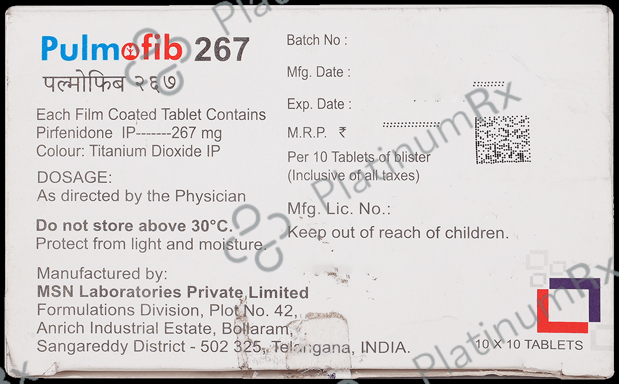 Pulmofib 267mg Tablet