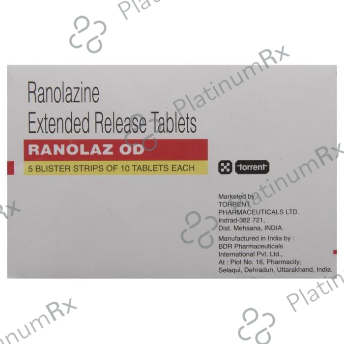Ranolaz OD ER 1000mg Tablet 10s