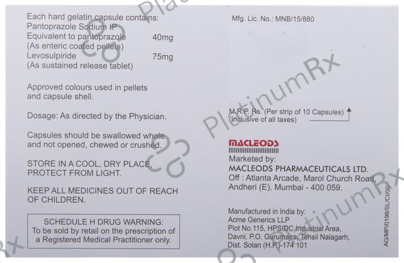 Nupenta LS 75/40mg Capsule SR 10s