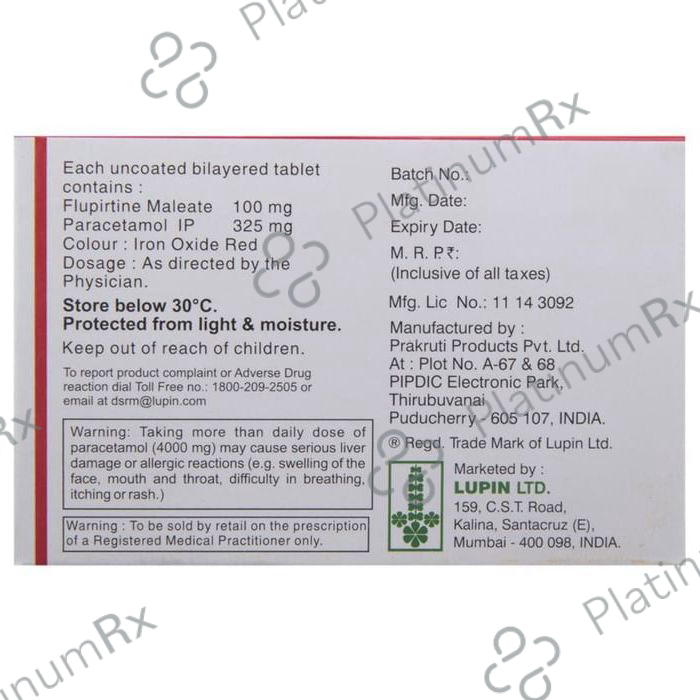 Ketoflam P 100/325mg Tablet 10s