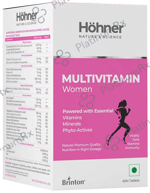 Hohner Multivitamin Women for Vitality, Joint, Stamina & Immunity - Tablet