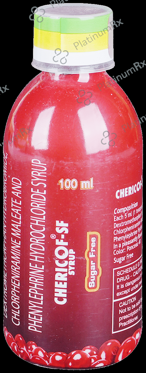 Chericof SF Sugar Free 2/10/5mg Syrup 100ml