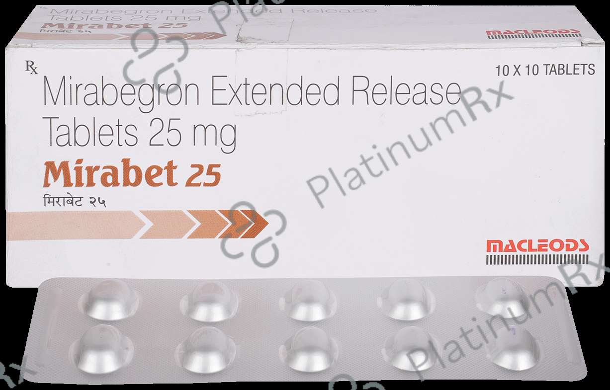 Mirabet 25mg Tablet ER 10s