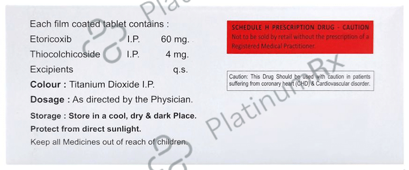 Etovax TH 60mg/4mg Tablet