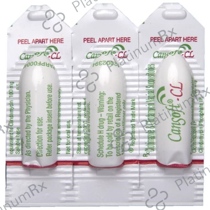 Cansoft CL 100/200mcg Vaginal Suppository 3s