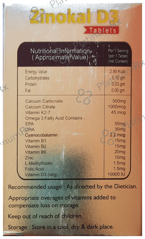 Zinokal D3 Tablet