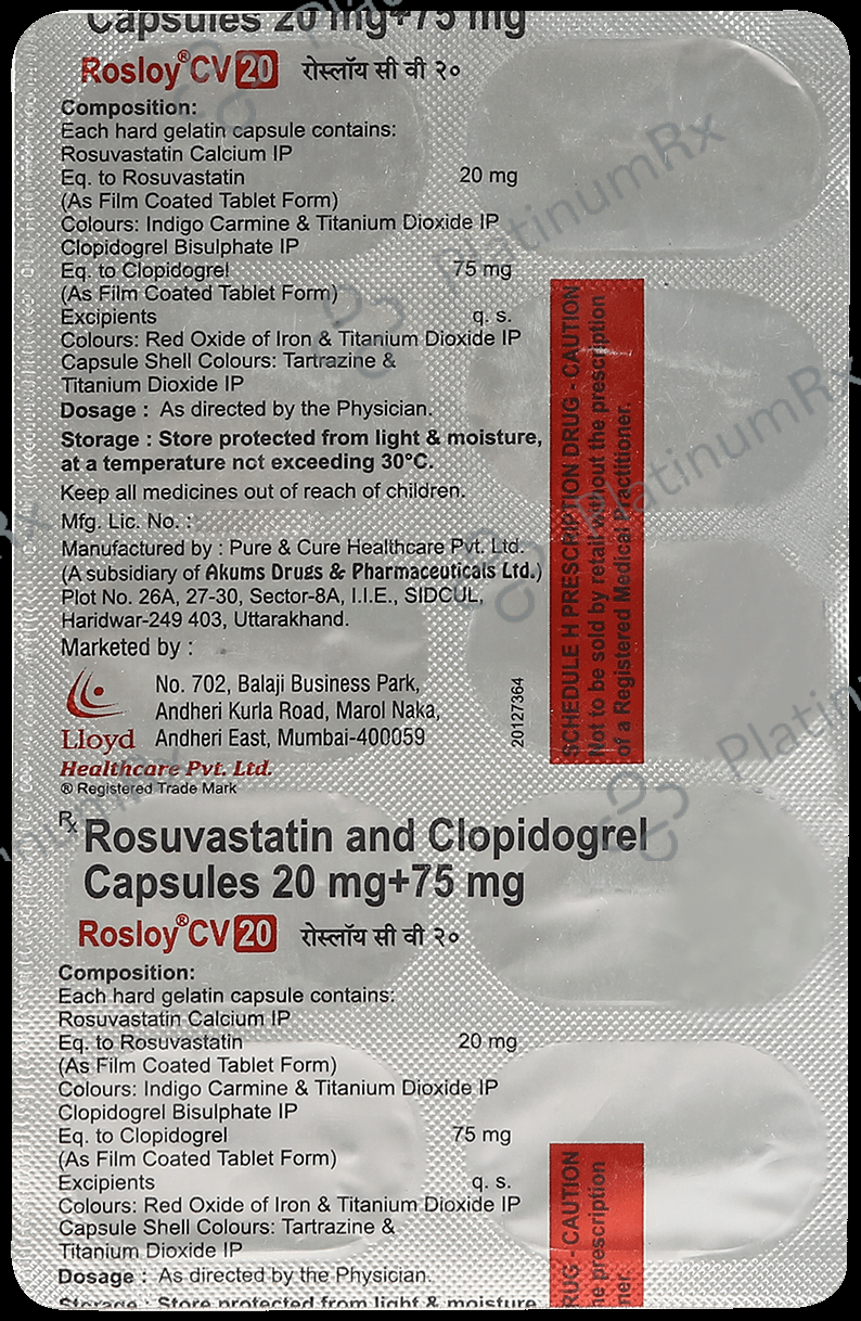 Rosloy-CV 20 Capsule 10 Capsule