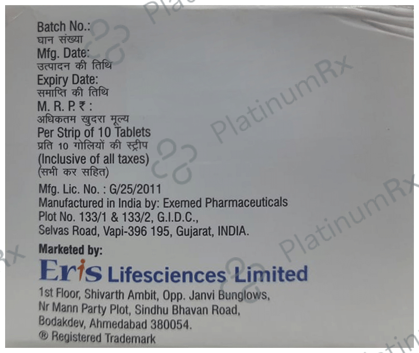 Zomelis DM 10/500/100mg Tablet SR 10s