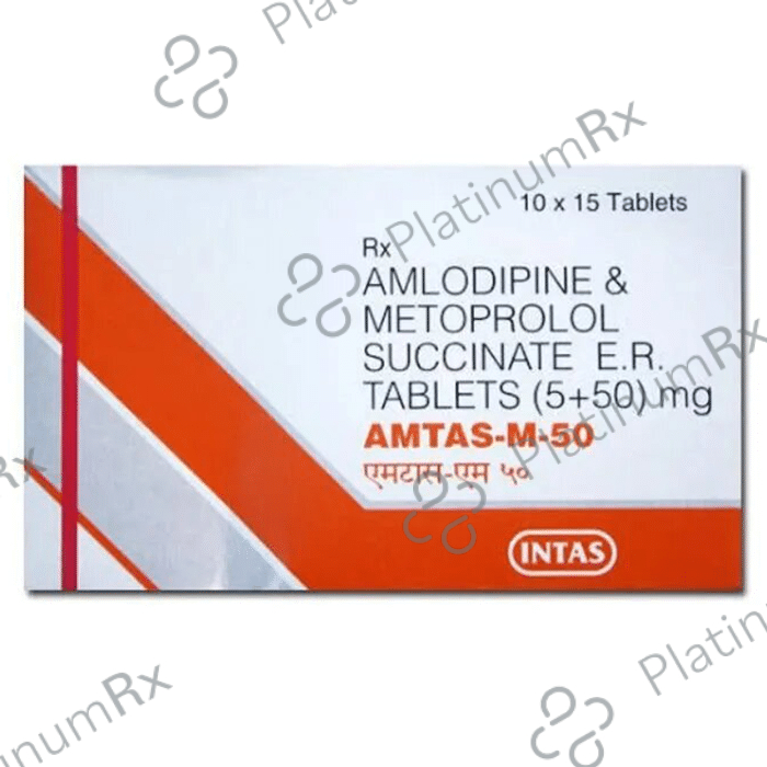 Amtas M 5/50mg Tablet PR 15s