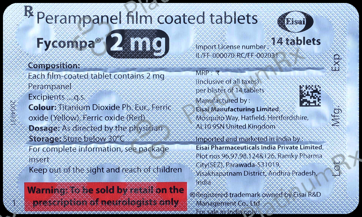 Fycompa 2mg Tablet 14s