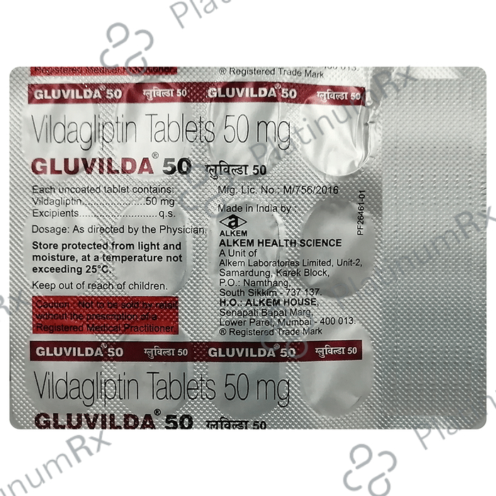 Gluvilda 50mg Tablet 15s