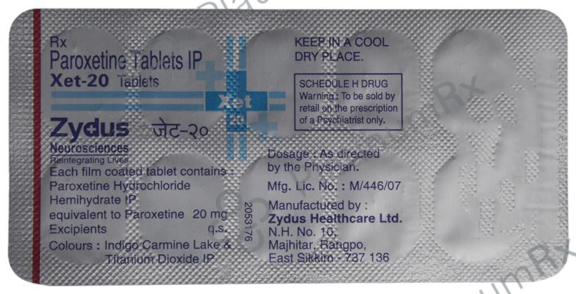 Xet 20mg Tablet 10s