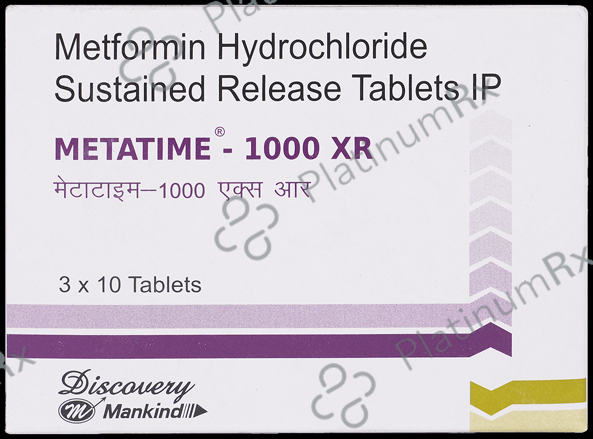 Metatime XR 1000mg Tablet 10s