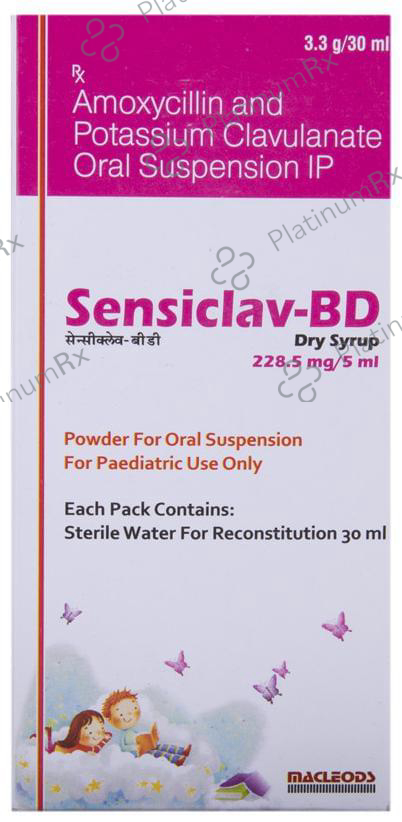 Sensiclav BD 228.5mg Dry Syrup 30ml