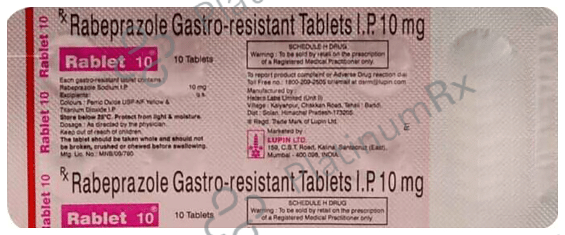 Rablet 10mg Tablet 15s