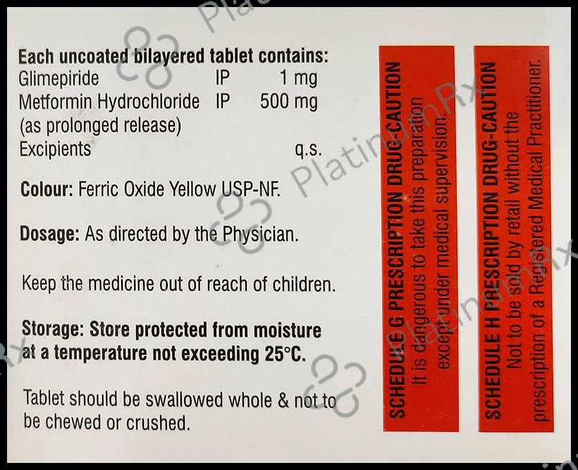 Metafin-G 1 Tablet PR