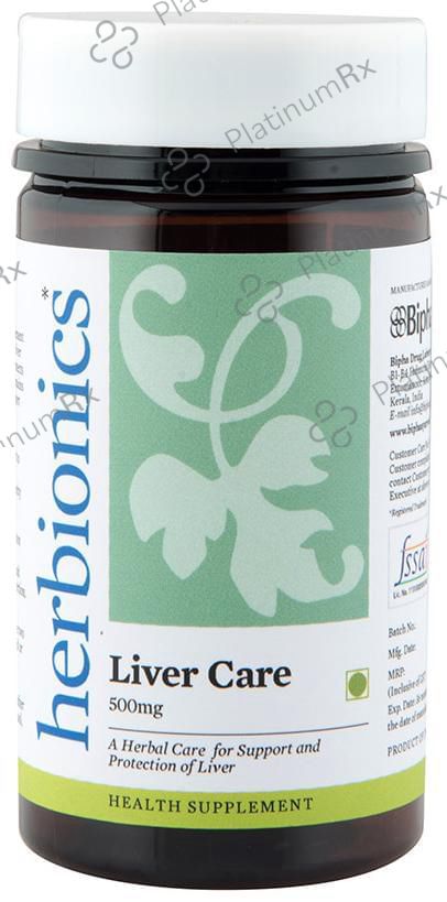 Bipha Ayurveda Herbionics Liver Care 500mg Tablet