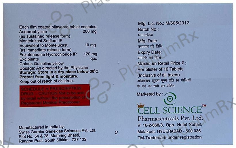 Celsimont-FA Tablet SR