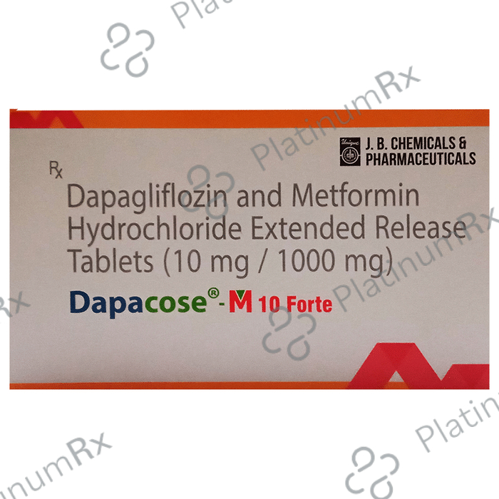 Dapacose M 10 Forte Tablet ER 10/1000mg 10s