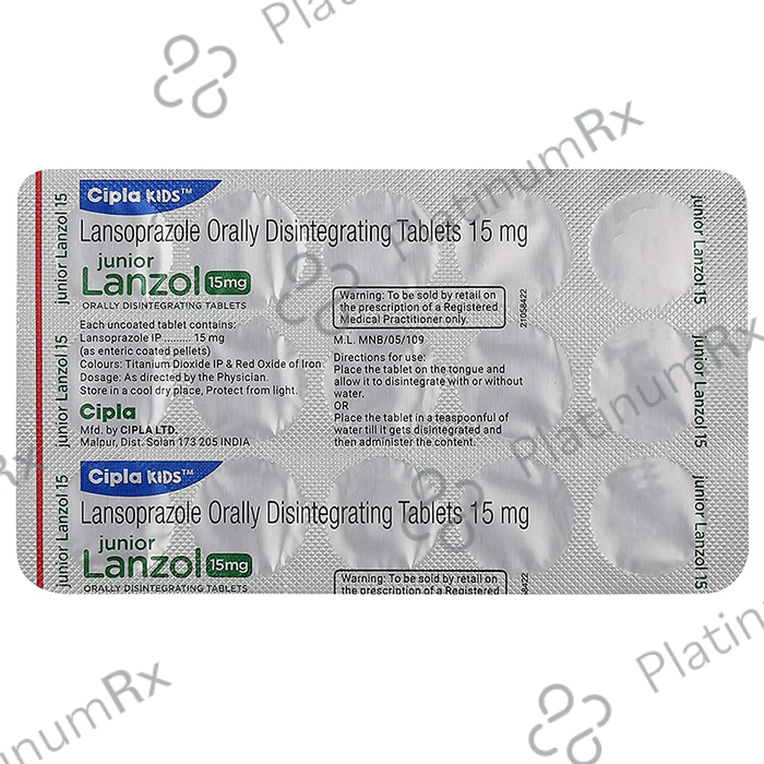 Junior Lanzol 15mg Tab DT 15s