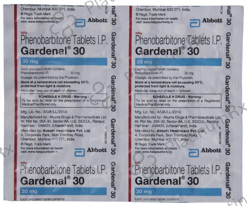Gardenal 30 Tablet 30 Tablet
