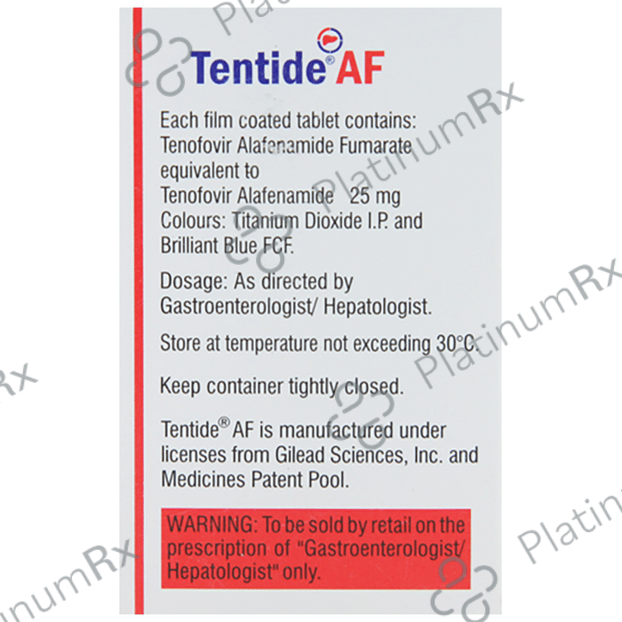 Tentide AF 25mg Tablet 30s