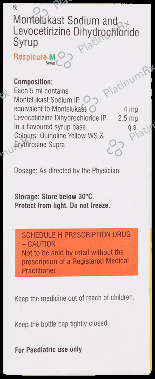 Respicure M 2.5/4mg Syrup 60ml