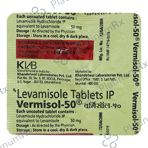 Vermisol 50mg Tablet 1s