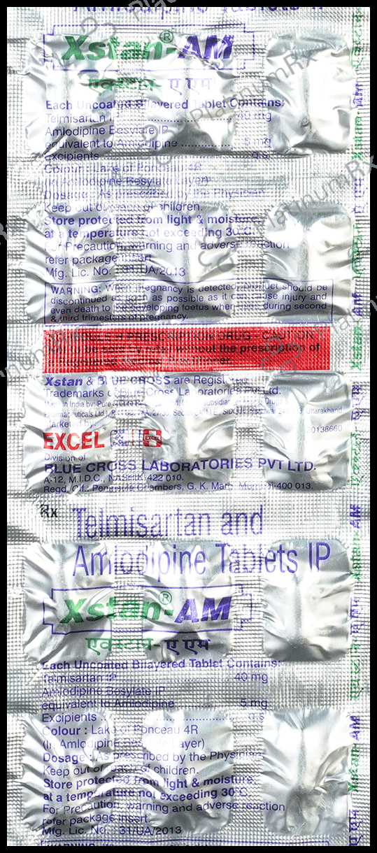 Xstan AM 40/5mg Tablet 15s