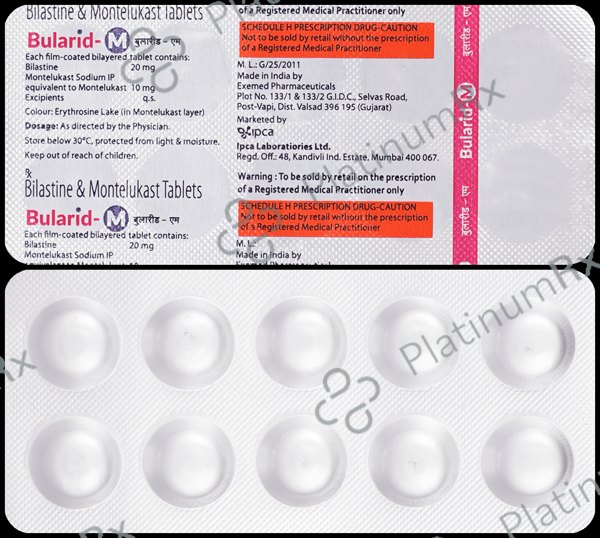 Bularid M 20/10mg Tablet 10s