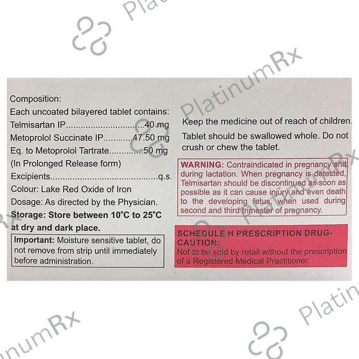 Eritel B 40/50mg Tablet PR 15s