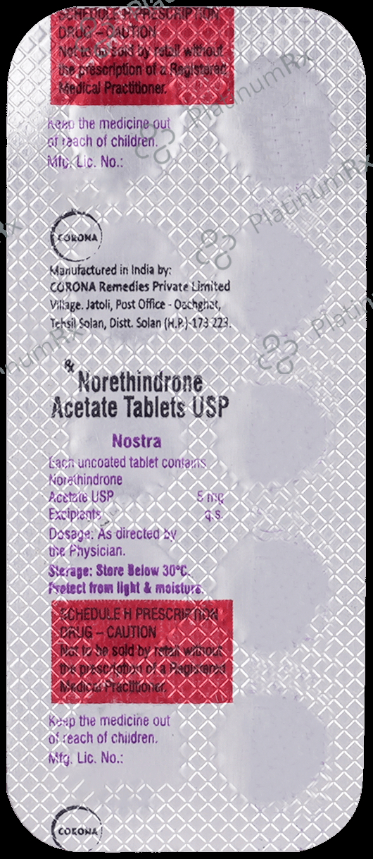 Nostra 5mg Tablet 10s