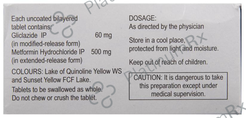 Reclimet OD 60/500mg Tablet 15s