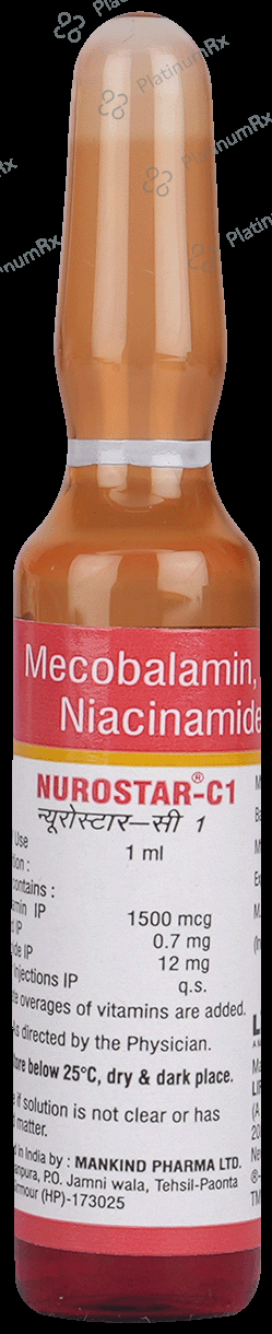 Nurostar C 0.7mg/1500mcg/12mg Injection