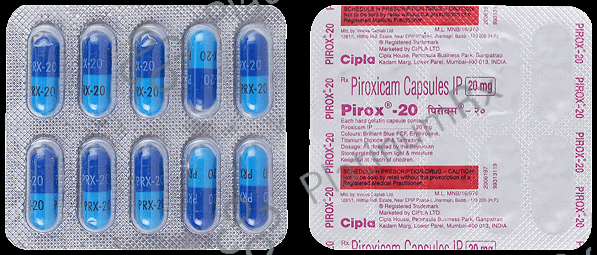 Pirox 20mg Capsule 10s