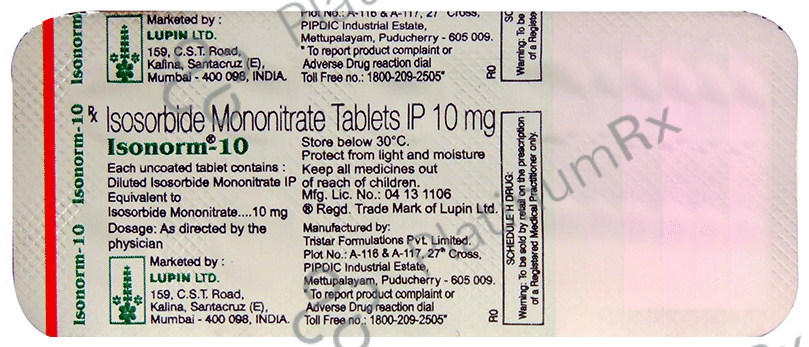 Isonorm 10mg Tablet 10s
