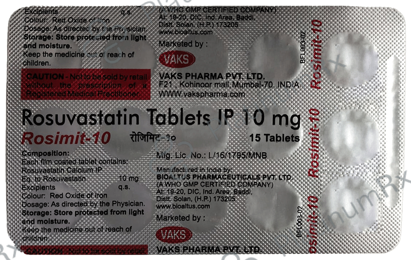 Rosimit 10 Tablet 15 Tablet
