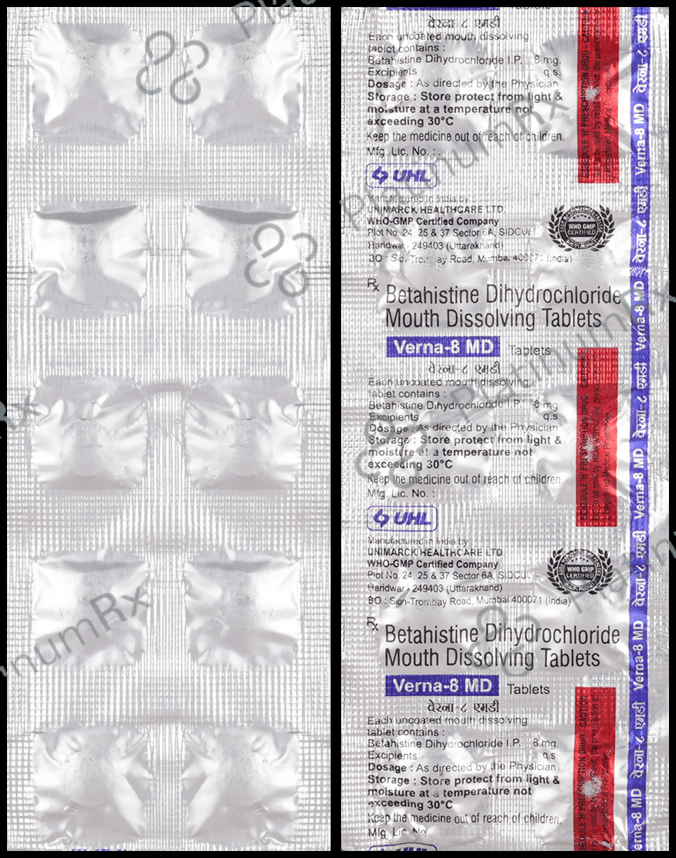 Verna 8mg Tablet MD