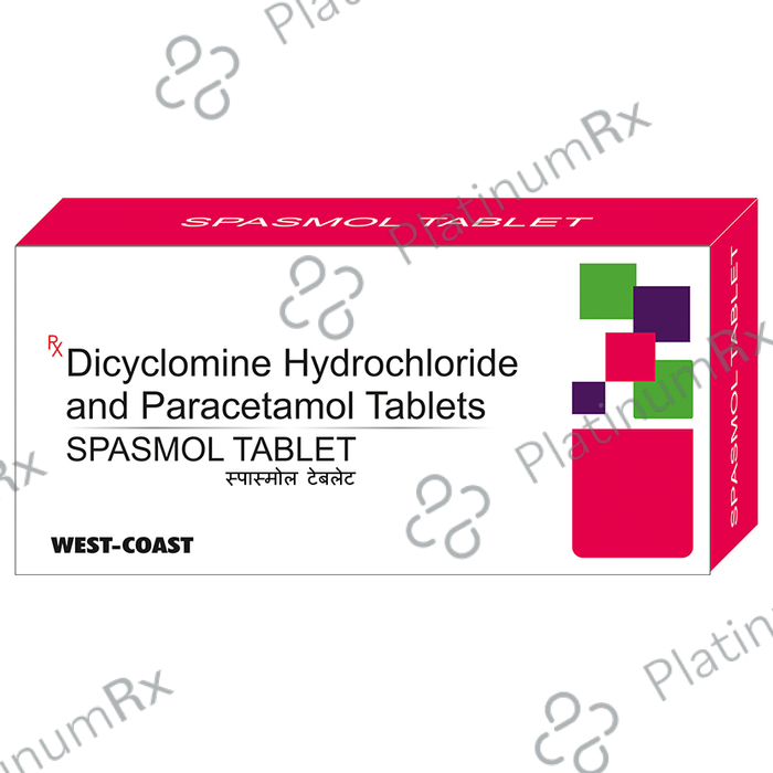 Spasmol Tablet 10 Tablet West-Coast Pharma Works