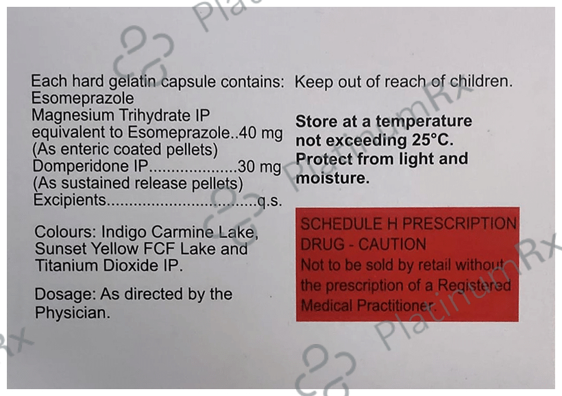 Yees D 30/40mg Capsule 15s