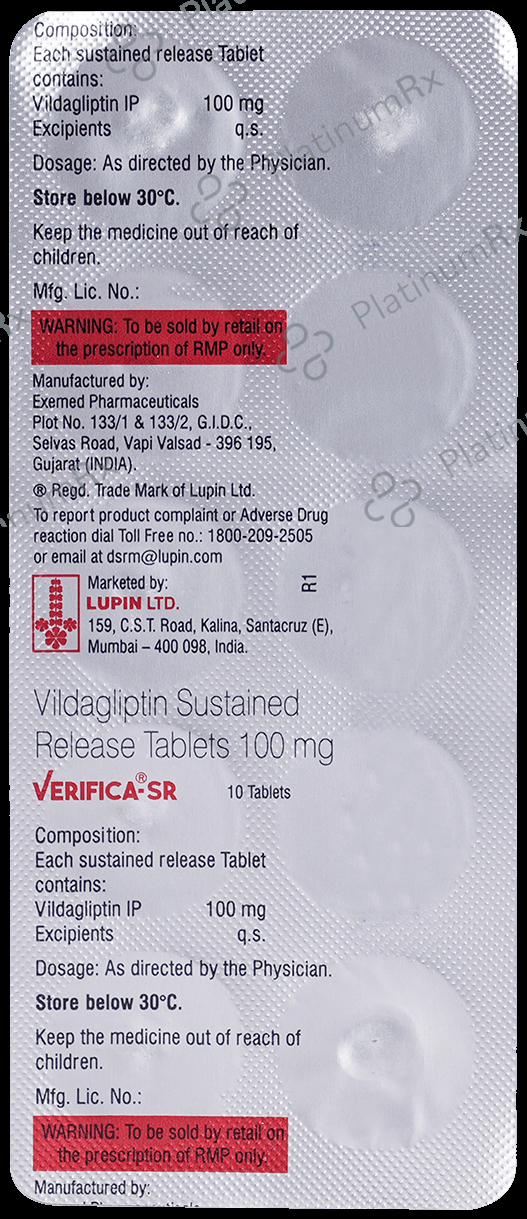 Verifica 100mg Tablet SR 10s