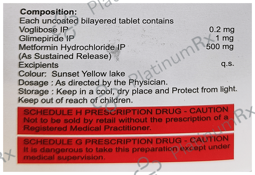 Acmeglim-MV 1 Tablet SR