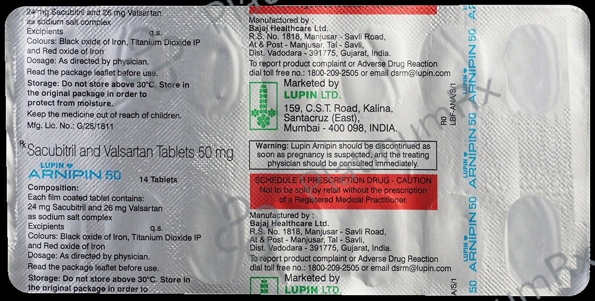 Arnipin 50mg Tablet 14s