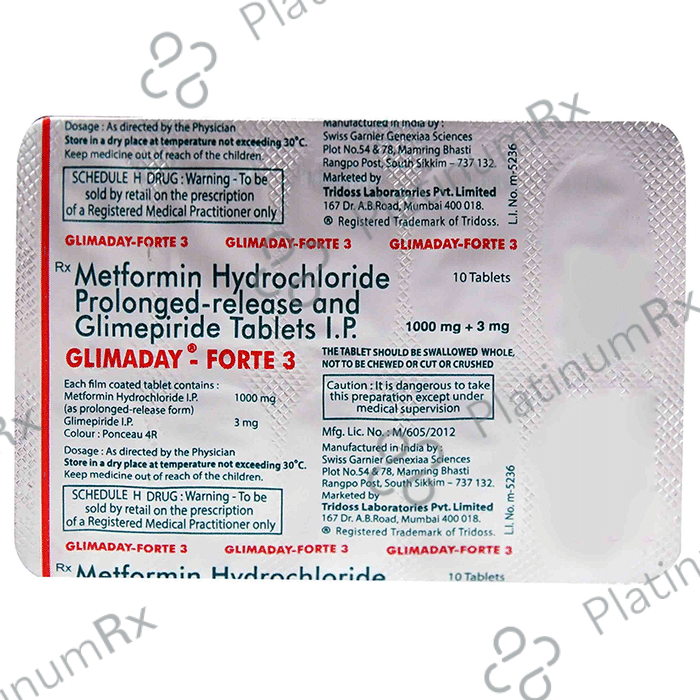 Glimaday-Forte 3 Tablet PR